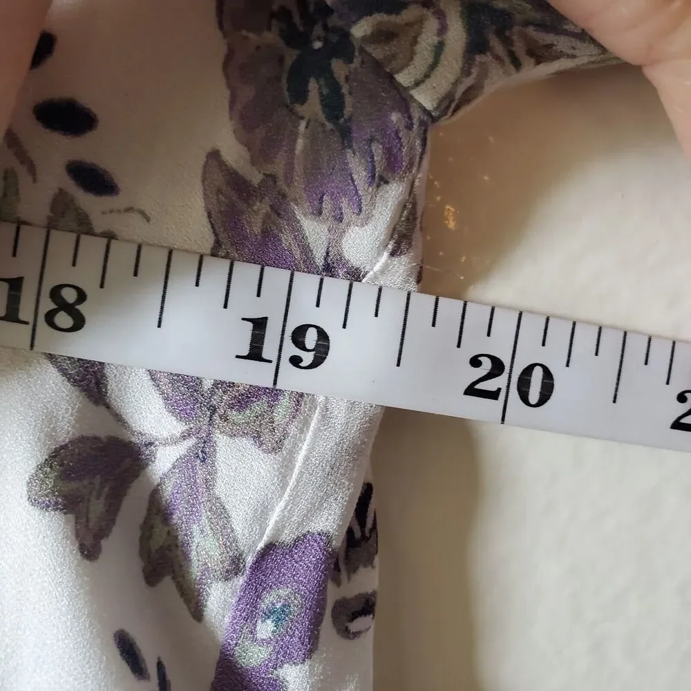 Free People Rain Or Shine Lace Up Mini Dress Ivory Paisley Womens XS - Picture 12 of 15